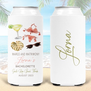 Margs and Matrimony. Fiesta Bachelorette Party Favors. Margarita Birthday Party favors!
