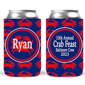 Crab Party Huggers. Bachelorette or Birthday Beach Favors. Beach Vacation Favors. Crab boil party! Crab Boil Favors. Family Reunion!