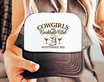 Cowgirl Party Hat | Nashville Bachelorette Trucker Hats | Birthday Trucker Hats | Austin party hats | last rodeo | last hoedown | last ride