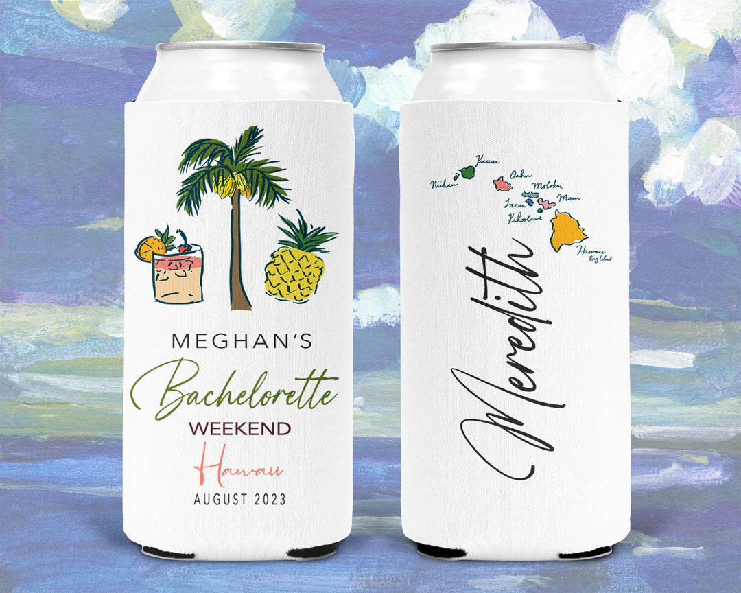 Hawaii Bachelorette or Birthday Favors. Personalized Hawaii, Maui, Oahu