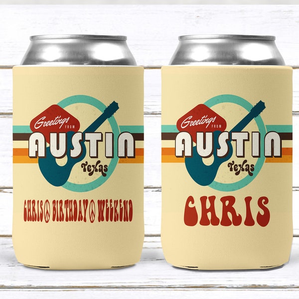 Austin Party Huggers. Austin Bachelorette or Birthday Party Favors. Austin Party Favors. Slim Can Austin Bachelorette Party!