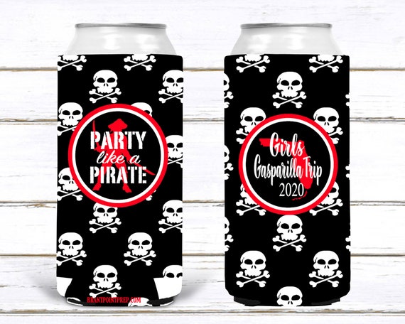 Pirate Party. Custom Pirate Birthday Favors! Pirate Bachelorette Party Gifts. Gaspirilla