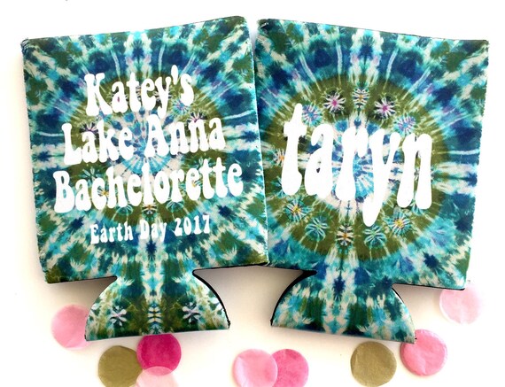 tie dye party huggers hippie 70s tie dye birthday party huggers retro birthday coolies 70s theme party favors tie dye birthday