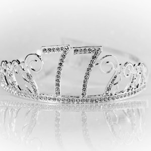 77th Birthday tiara, 77th Birthday Gift, 77 Birthday Party Tiara, 77th Birthday Crown, 77th Birthday Party Decoration, 77 Year old gift!