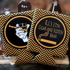 Bourbon party favors. Guy&#39;s Cigar Birthday Party Huggers! Cigar Bachelor Party Gifts. Bourbon Party Favors. Cigar Scotch Theme Party favors