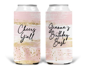 Rose Gold "Glitter" Party. Personalized Bachelorette favors. Custom Birthday Party Favors!