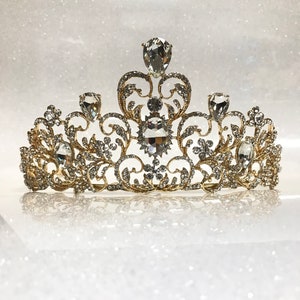 Fancy tiara, Quinceanera crown, Birthday Party Tiara, Birthday Girl Crown, Birthday Tiara, Princess crown, Bridal Tiara crown, Wedding tiara image 4