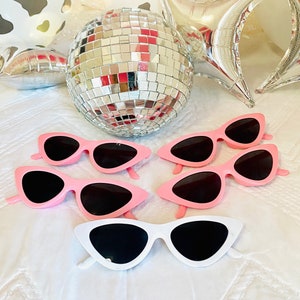Fun Cat Eye Sunglasses! | Cat Eye Bachelorette glasses | Birthday Party Favors! | Bachelorette Party Favors | Bride sunglasses! Bridesmaid