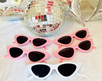 Fun Cat Eye Sunglasses! | Cat Eye Bachelorette glasses | Birthday Party Favors! | Bachelorette Party Favors | Bride sunglasses! Bridesmaid