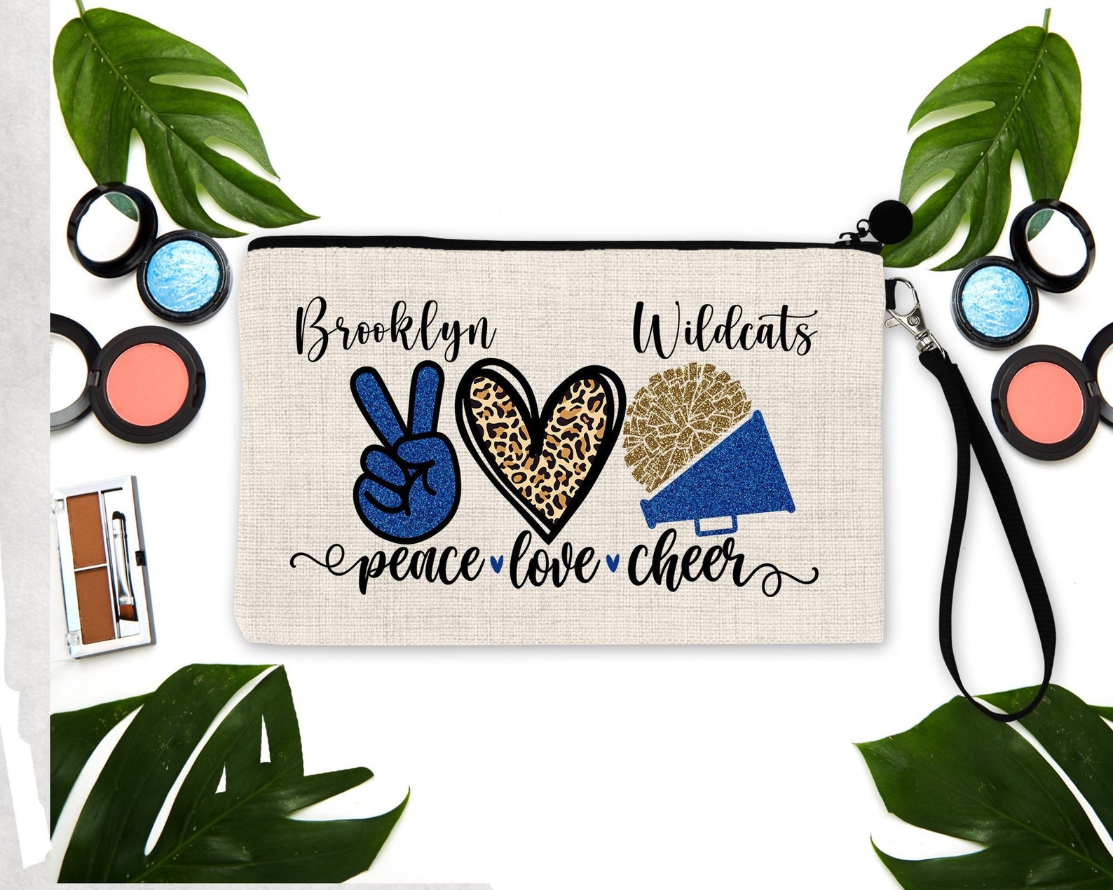 Cheerleader Make-up-Tasche "Livin' That Cheer Life" - Motivations-Geschenk