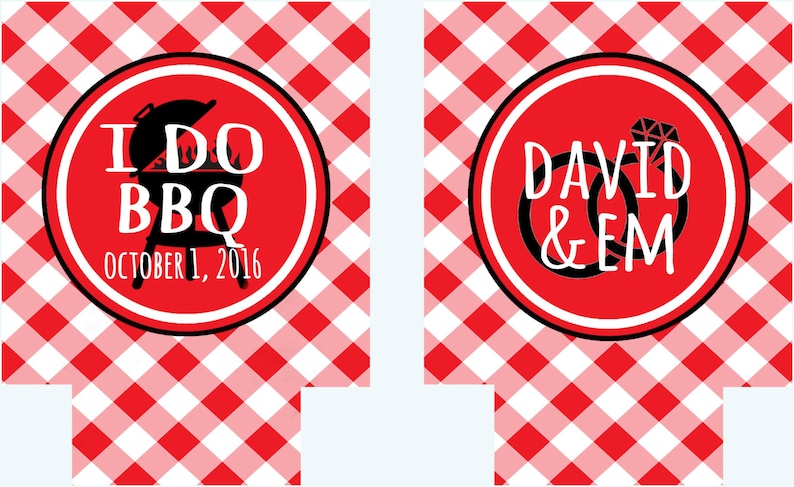 I Do BBQ. Custom Wedding Shower Favors. Personalized Barbeque Party Favors! bild 3