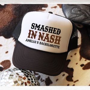 Nashville Trucker Hats | Bachelorette party Hat | Custom birthday Hats |