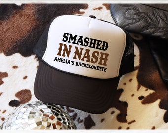 Nashville Trucker Hats | Bachelorette party Hat | Custom birthday Hats |