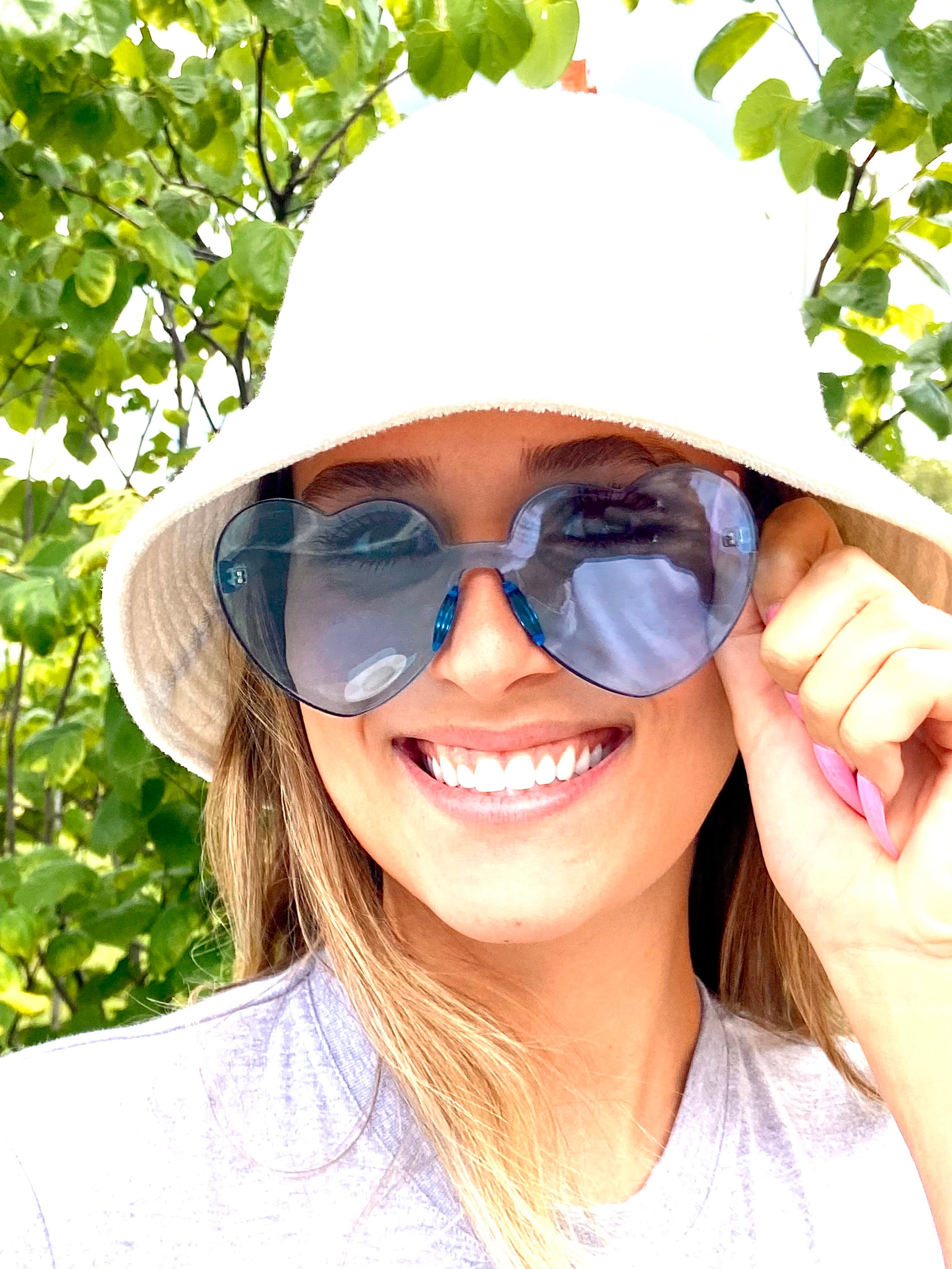 Fun Heart Sunglasses Rimless Heart Sunnies 16th 21st 30th Etsy