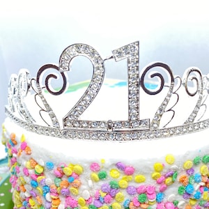 21st Birthday tiara, Birthday Headband, 21st Birthday Party Tiara, 21 Birthday Crown, 21st Birthday Party Decoration, 21 gift!