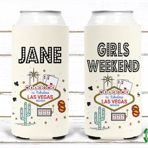 Vegas Party Favors. Vegas Bachelorette or Birthday Girl's weekend Favors. Vegas Bachelorette Party Favors. Custom vegas Party huggers.