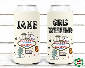 Vegas Party Favors. Vegas Bachelorette or Birthday Girl's weekend Favors. Vegas Bachelorette Party Favors. Custom vegas Party huggers.