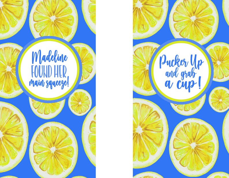 Lemon Birthday or Wedding Favors. Lemon Bachelorette or Birthday Party Favors. image 3
