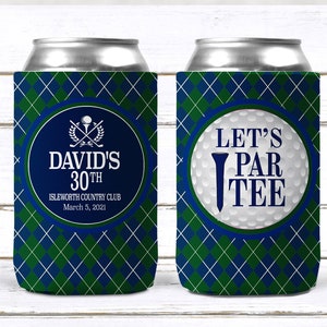 Golf Party Favor. Personalized Golf Bachelor or Birthday Party Favors. Personalized Golf Beverage Insulator!