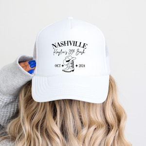 Cowgirl Party Hat | Nashville Bachelorette Trucker Hats | Birthday Trucker Hats | Austin party hats | last rodeo | last hoedown | last ride