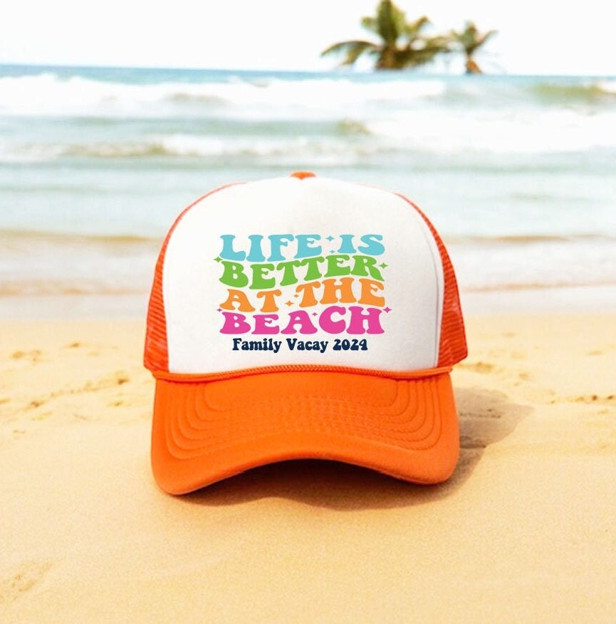 Beach Party Hat | Beach Bachelorette Trucker Hats | Last toast on the coast theme Hat | Beach Birthday party favors \ Family Vacation