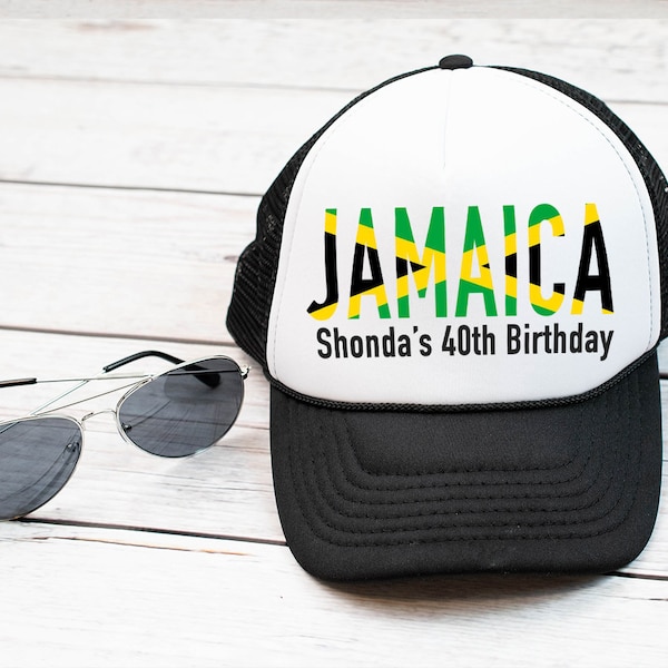 Jamaica Hats | Jamaica Bachelorette party Hats | Jamaica theme Hat | Custom Jamaica Party Hats | Jamaica party favors \ Jamaica birthday