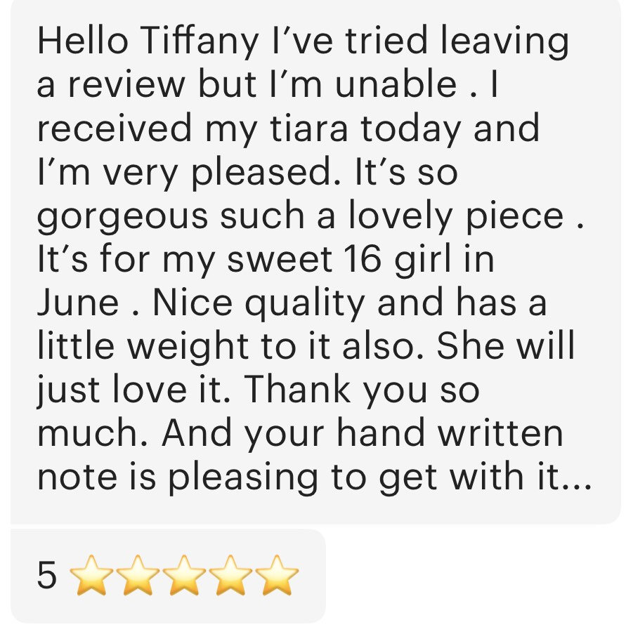 Birthday best sale tiara 17