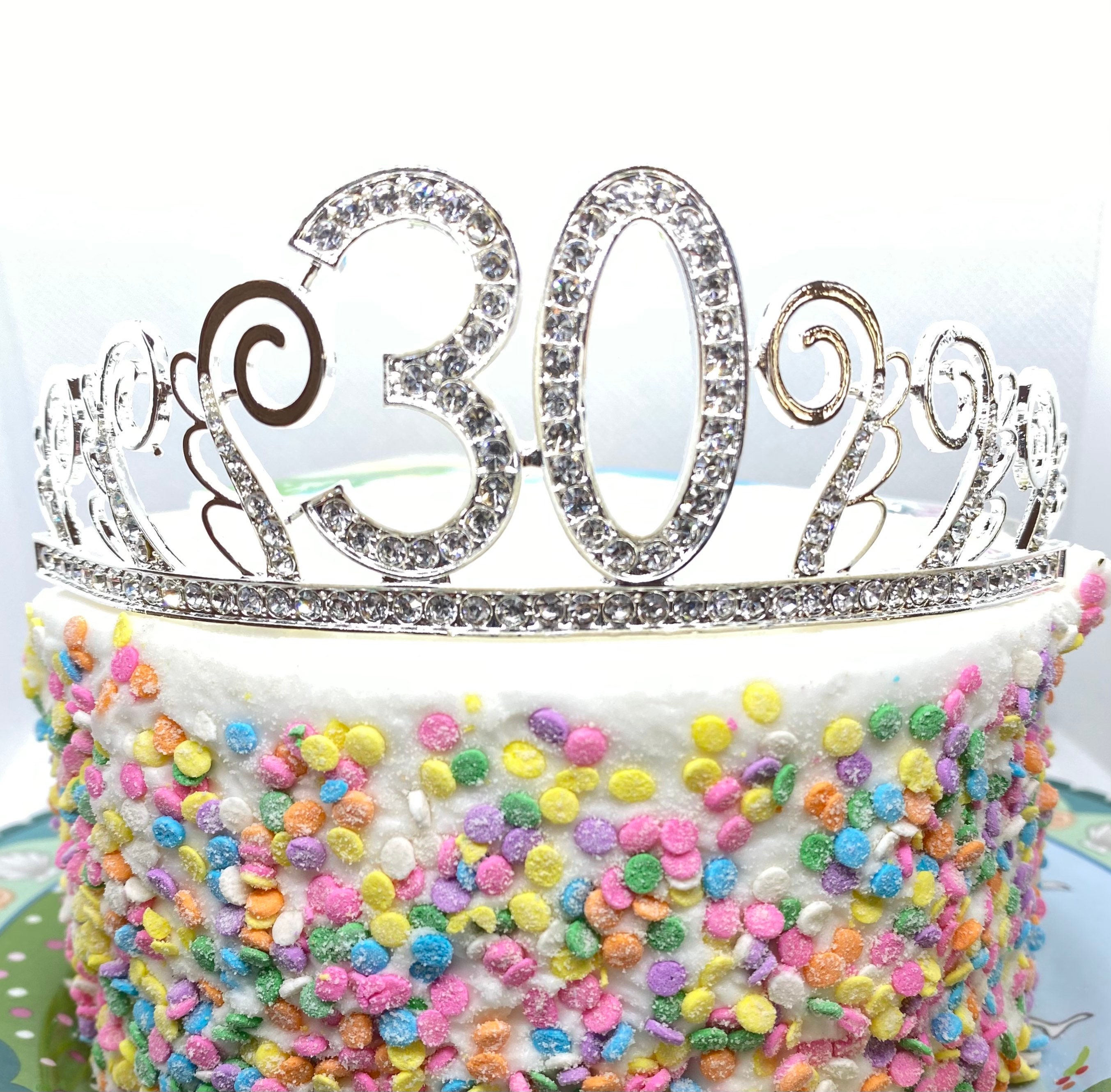 30th Birthday Tiara, Birthday Headband, 30 Birthday Party Tiara