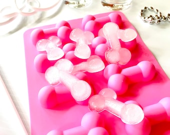 Penis Ice Cube Trays, Chocolate or Ice Mold, Jello Shot Dick Mold, Bachelorette Party Favors,