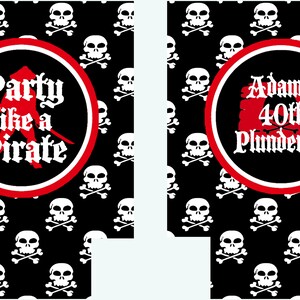 Pirate Party. Custom Pirate Birthday Favors! Pirate Bachelorette Party Gifts. Gaspirilla Bild 3