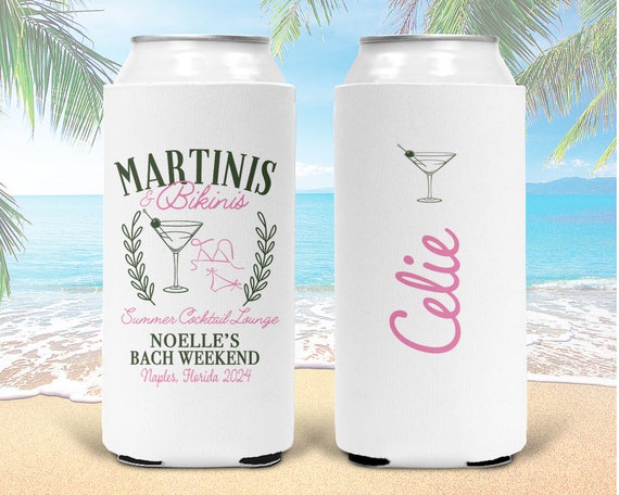 Martinis and Bikinis Bachelorette or Birthday Favors. Beach Club!