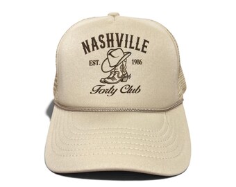 Cowgirl Trucker Hats | Custom Nashville Bachelorette party Hats, Austin
