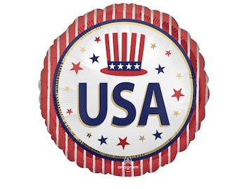 USA Balloon | 18" Fourth of July Decoration | Large 250 Party Balloon