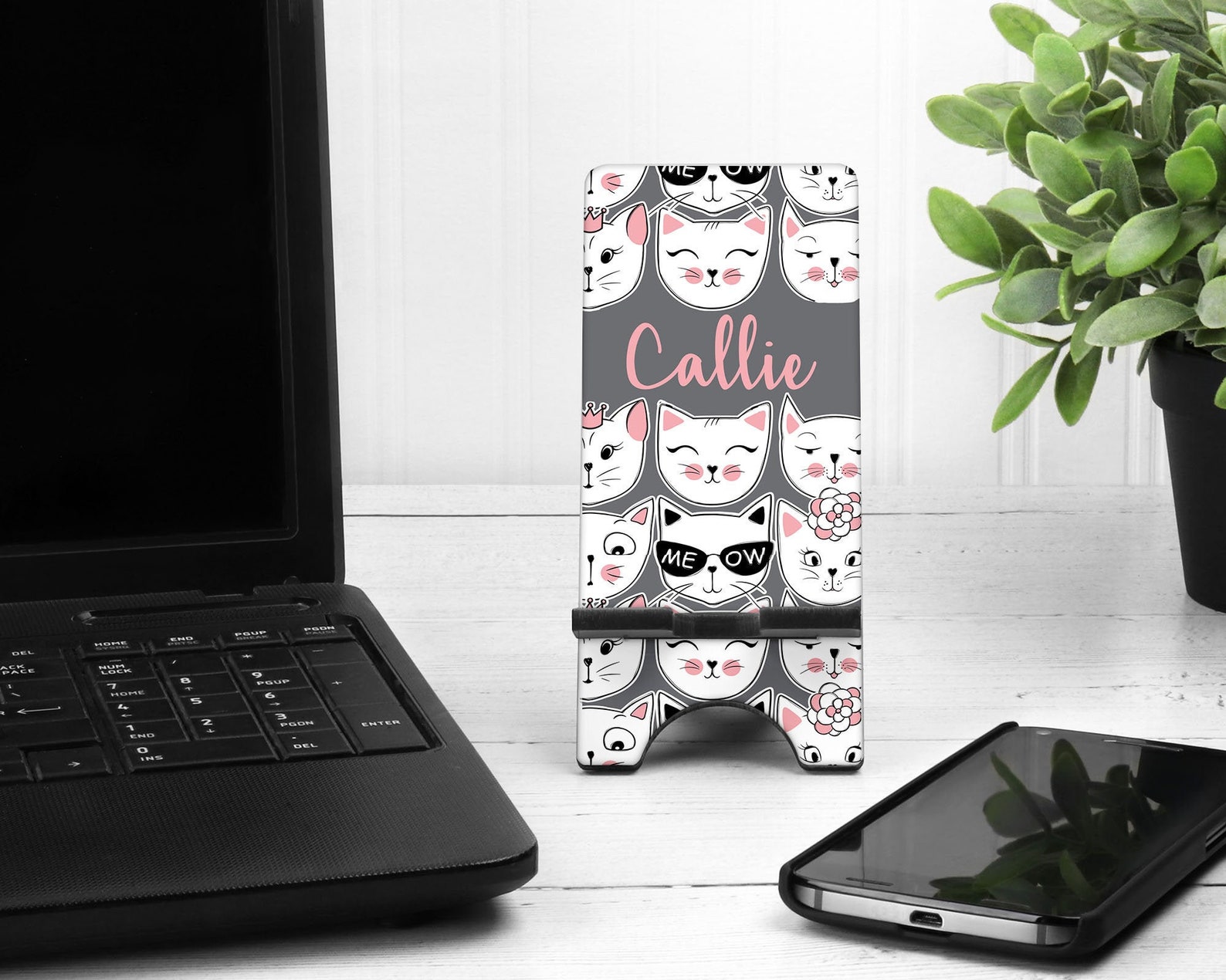 Cats Cell Phone Stand. Custom Cat Phone Stand Veterinarian Etsy
