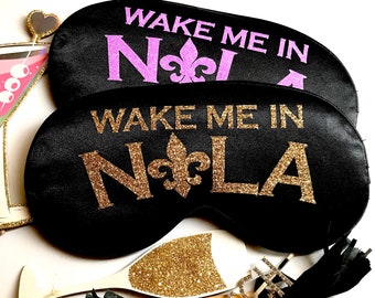 NOLA Sleep Mask! Nola Bachelorette or Birthday party favors! NOLA party favors!