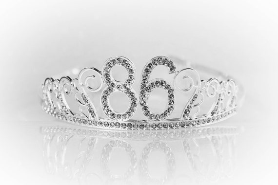 Tiara  86th Birthday Tiara, 86th Birthday Gift, 86 Birthday Party Tiara