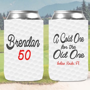 Golf Party Drink Holder. Personalized Golf Bachelor or Birthday Party Favors. Personalized Golf Beverage Insulator!