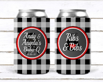 Baby Q Baby Shower Ribs and Bibs! Personalized BBQ Shower Favors.