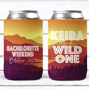 Mountain Party Can Huggers. Slim Can Wedding Favors. Asheville Bachelorette Favors. Colorado Bachelorette Party Huggers! Mountain Wedding