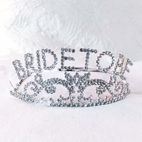 Bride to be tiara, Bride Headband, Bachelorette Party Tiara, Bride to Be Crown, Bridal Shower Tiara, Engagement Tiara, Bridal Tiara crown!