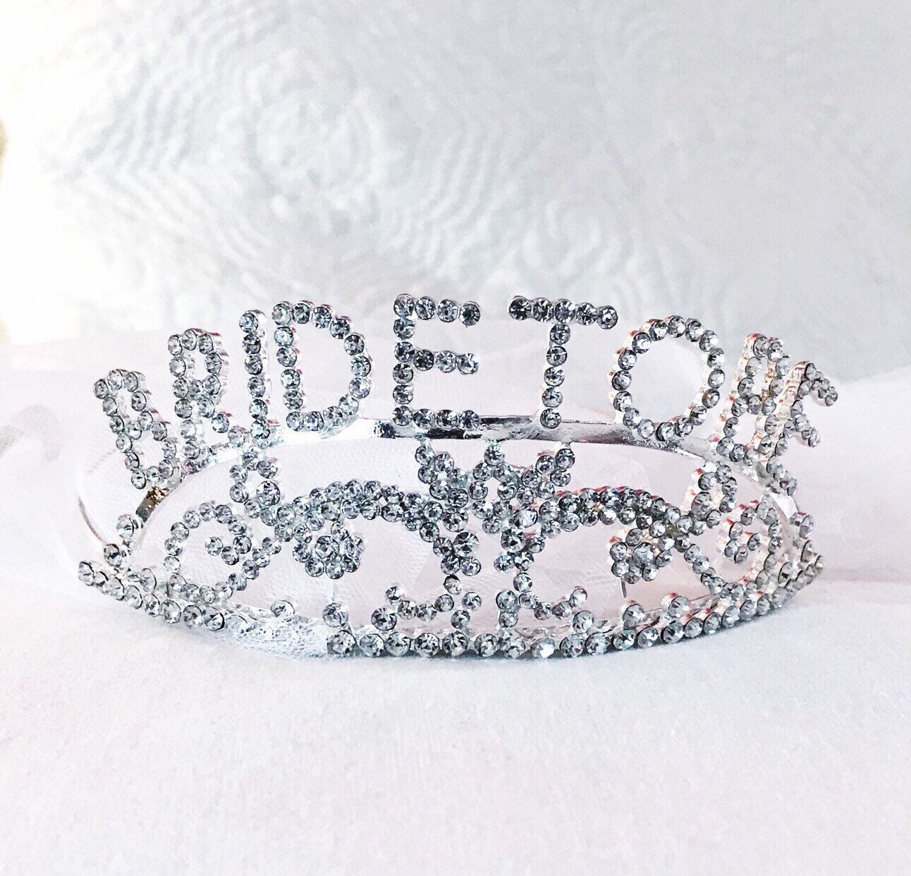 Braut-Tiara Mit Strass-Krone & Kamm – Silberne Stirnbinde Für Junggesellinnenabschied & Hochzeit