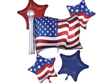 USA Balloon | 27" Fourth of July Decoration | Large 250 Party Balloons