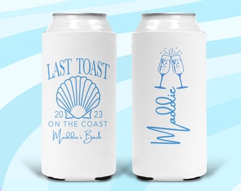 Beach Bachelorette or Birthday Favors. Last Toast on the Coast! Custom Bachelorette Party Gifts.