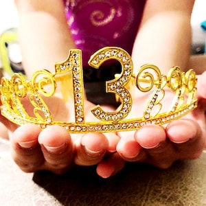 13th Birthday tiara, 13 Birthday Headband, 13 Birthday Party Tiara, 13th Birthday Crown, 13 Birthday Party Decoration, 13th gift!