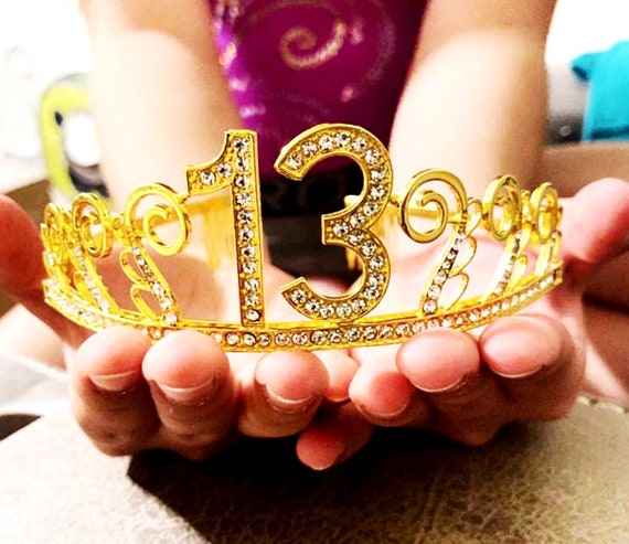 13th Birthday Tiara 13 Birthday Headband 13 Birthday Party Tiara