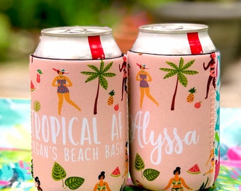 Girls on the Beach Party Huggers. Tropical Birthday or Bachelorette. Cabo,Hawaii,Florida Bachelorette or Birthday Favors. Girls Weekend too!