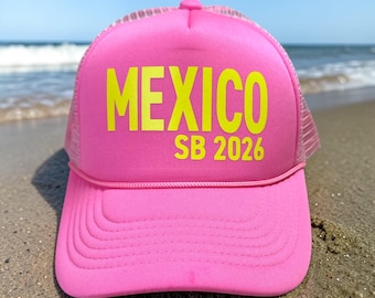 Large Letter Trucker Hats | Cabo Birthday Hat | Bachelorette party favors | Jamaica, Punta Cana