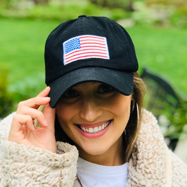 American Flag Hat, Patriotic Hat, USA Flag Hat, Stars and Stripes Hat | USA Bachelor Party Hat | Fourth Of July Baseball hat | America party