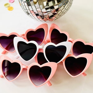 Heart Sunglasses! | Bachelorette Veil | Bride Straw | Birthday Party Favors! |Bachelorette Party Favors | Bride Sunglasses | Bridesmaid gift