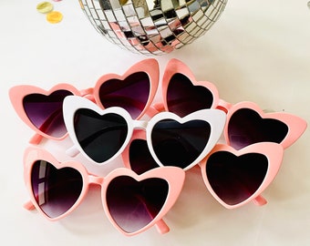 Heart Sunglasses! | Bachelorette Veil | Bride Straw | Birthday Party Favors! | Bridesmaid gift